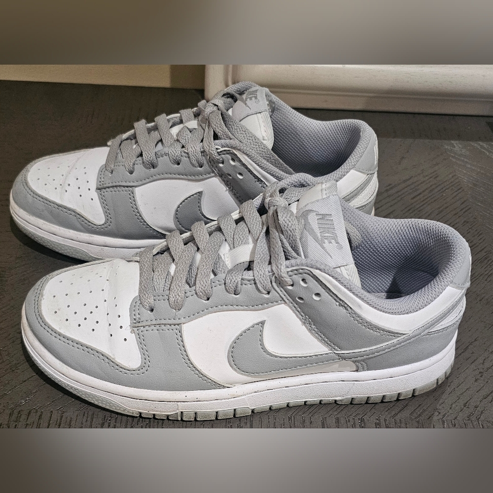 Nike Women Dunk Sneakers — White & Light Gray